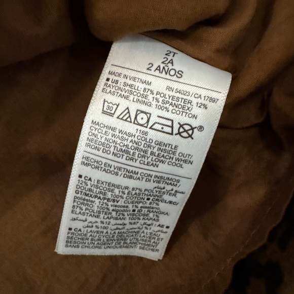 Old Navy Toddler Leopard Dress – Size 2T - Picture 4 of 6